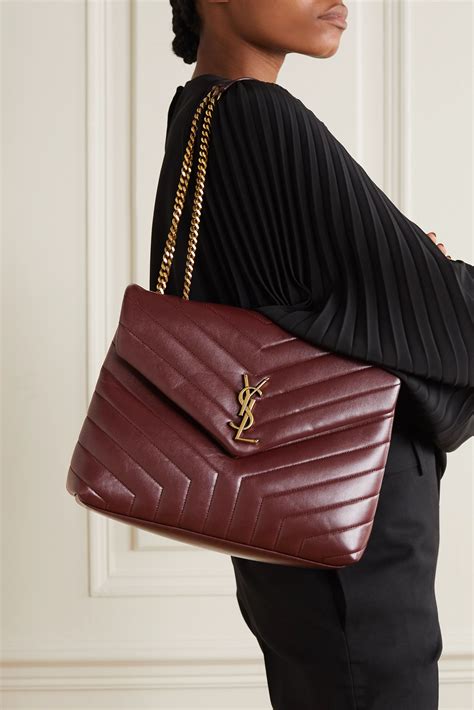 ysl bag burgundy|saint laurent lou bag.